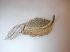 Vintage 1960s Sarah Coventry Fashion Leaf Gold Rhinestone twist Piece Brooch Pin