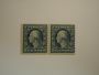 1914 – Blue Pair George Washington 5 Cent Stamp US #447 NH Cat. Val $220