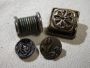 Antique 19th Century button lot of 4 Ducks Horseshoe Barrel