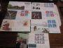 Japan First Day Covers 1957 Cached mostly blocks of 4 lot of 10