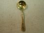Russian .875 Gold Plated and enameled beaded Silver Salt Spoon