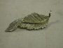 Sarah Coventry Leaf Gold Rhinestone twist Brooch Pin