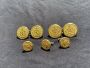 Waterbury Button Co. Buttons- Lion Crest on Lines-3 Small -4 Large Buttons Pattern #29193