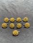 Waterbury Cos Conn. U.S. Military Uniform- 8 Gold Plated Small Buttons Pattern #80730