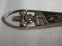 silverplate "Massachusetts" Pilgrim cut out handle Bay State Souvenir Spoon