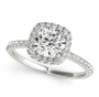 Halo Diamond Engagement Ring - Engagement Ring