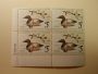 U.S. Duck Stamps Plate Block $5 Canvasback US Department of The Interior