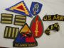 US Army lot of 9 patches 8th-63rd